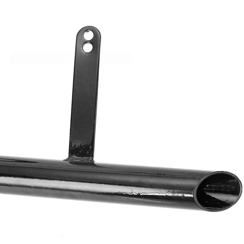 Motorcycle Exhaust Muffler Black Pipe Fit For 2 Stroke 50 80Cc Bike Gas Engine Curved Design Pipe Bicycle Parts Motor