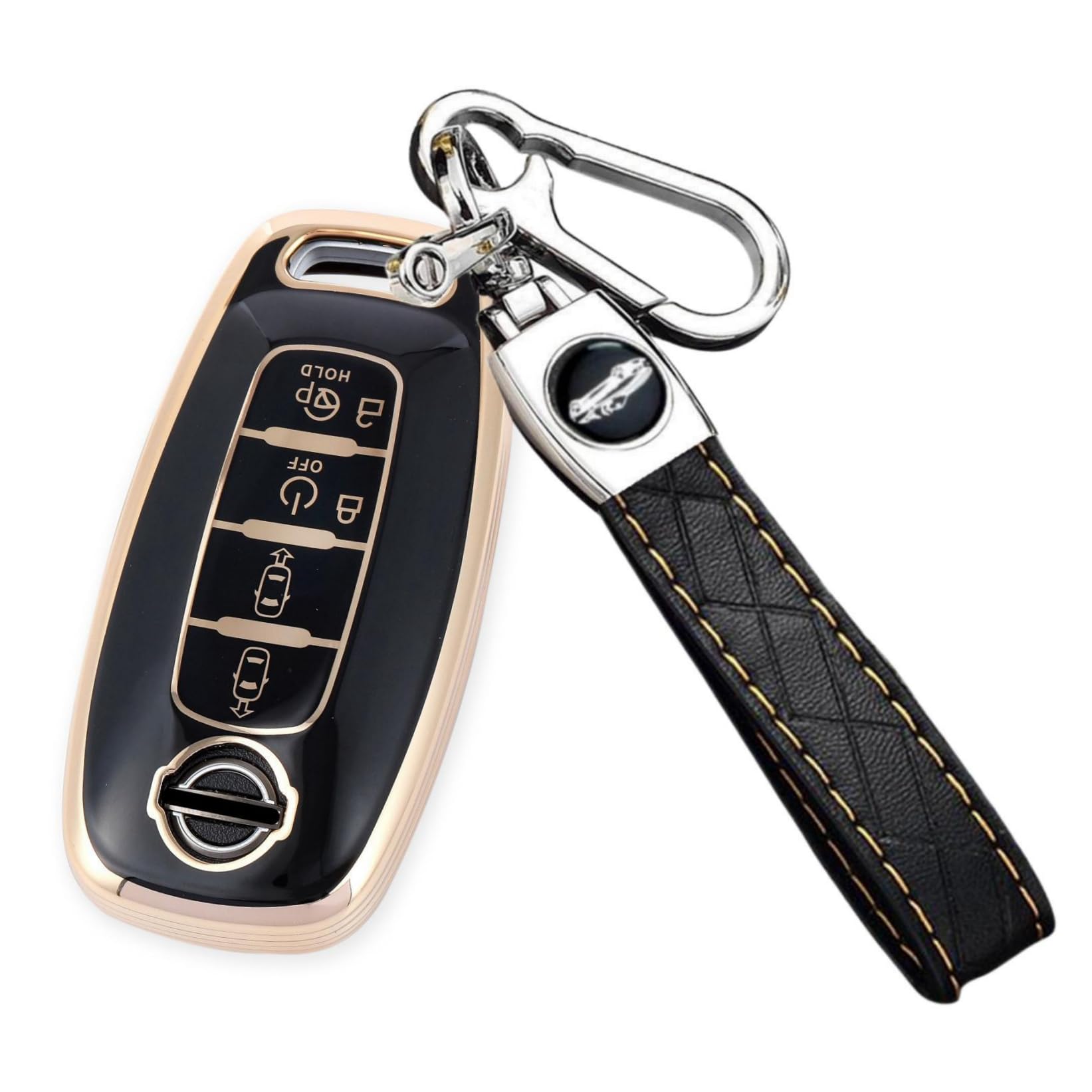 

[YANMW] Новый чехол для ключа Serena, совместимый с серией Nissan Serena C28, чехол для ключа Pro Pilot, Serena (черный)