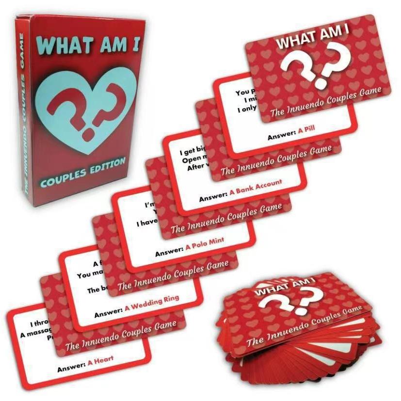 Who Am I Card Funny Player Party Game Charades Impressions Games for Adults Couples Family