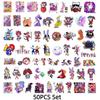 Amazing Digital Circus Cartoon Stickers 60 Count Fun And Unique Designs Car Decals