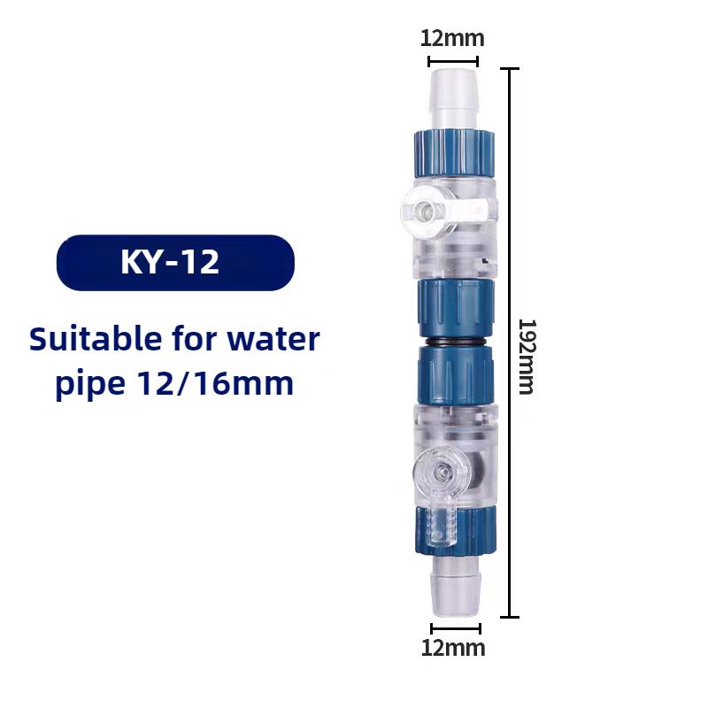 Aquarium Quick Connect water pipe water flow controller Fish Tank Filter Barrel Quick Connect Connector reducer adapter 12/16mm