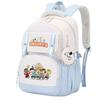 Large Capacity Schoolbag with Shoulder Strap; Student Three-piece Pencil Case Set