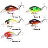 5pack Durability Basses Lures with Realistic Swimming Action for Different Light and Water Setting