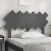 VidaXL Headboard Grey 122.5x3x80.5 Cm Solid Pine Wood 819212