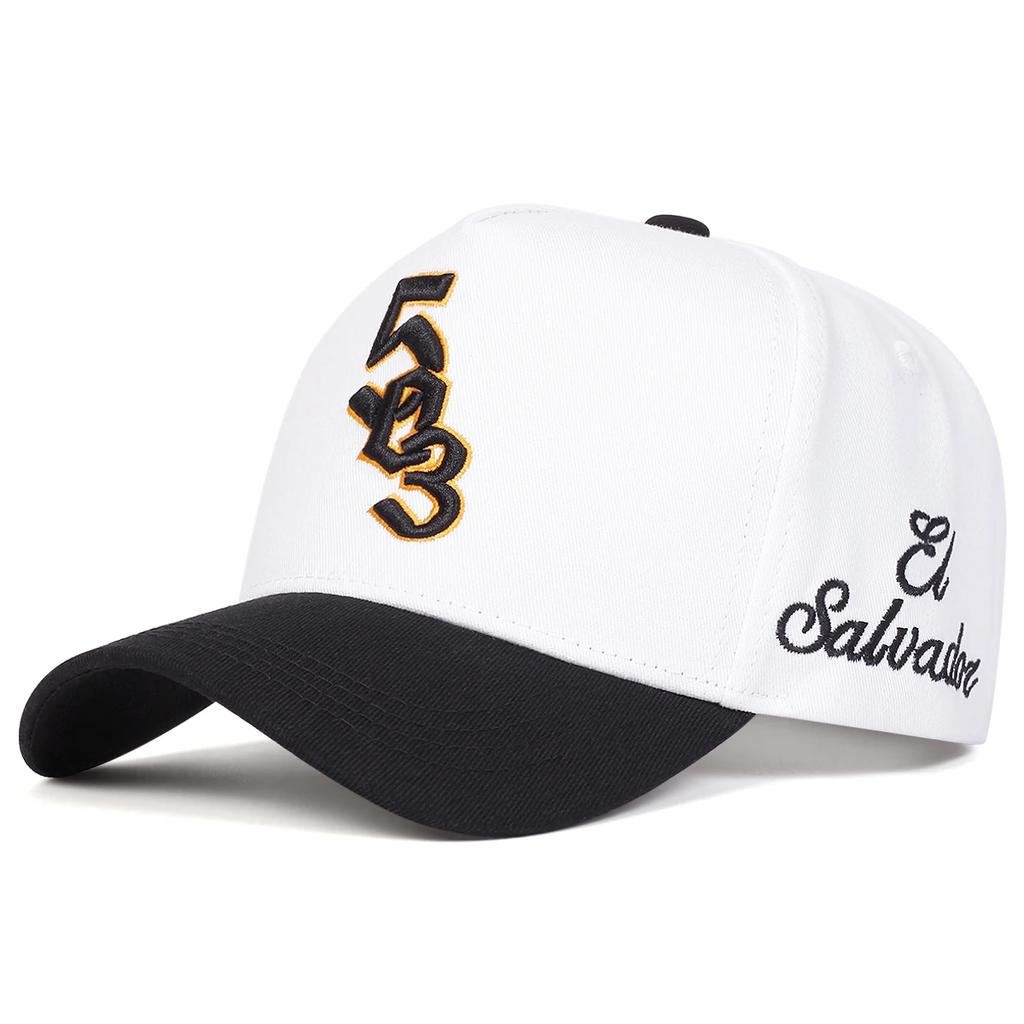 Unisex 503 Salvador Letter Embroidery Baseball Caps Adjustable Casual Hats Spring and Autumn Outdoor Sunscreen Hat