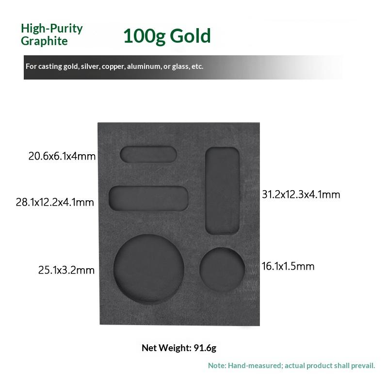 1Pcs High Temperature Resistant Crucible Mould Melting Ingot Mold For Melting Casting Refining Gold Silver Making Tool