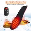 USB Rechargeable Heated Insoles for Winter Skiing - Three-Level Heating Foot Warmers