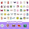100 Small Size 4cm Small Fresh Graffiti Stickers Product New Stickers