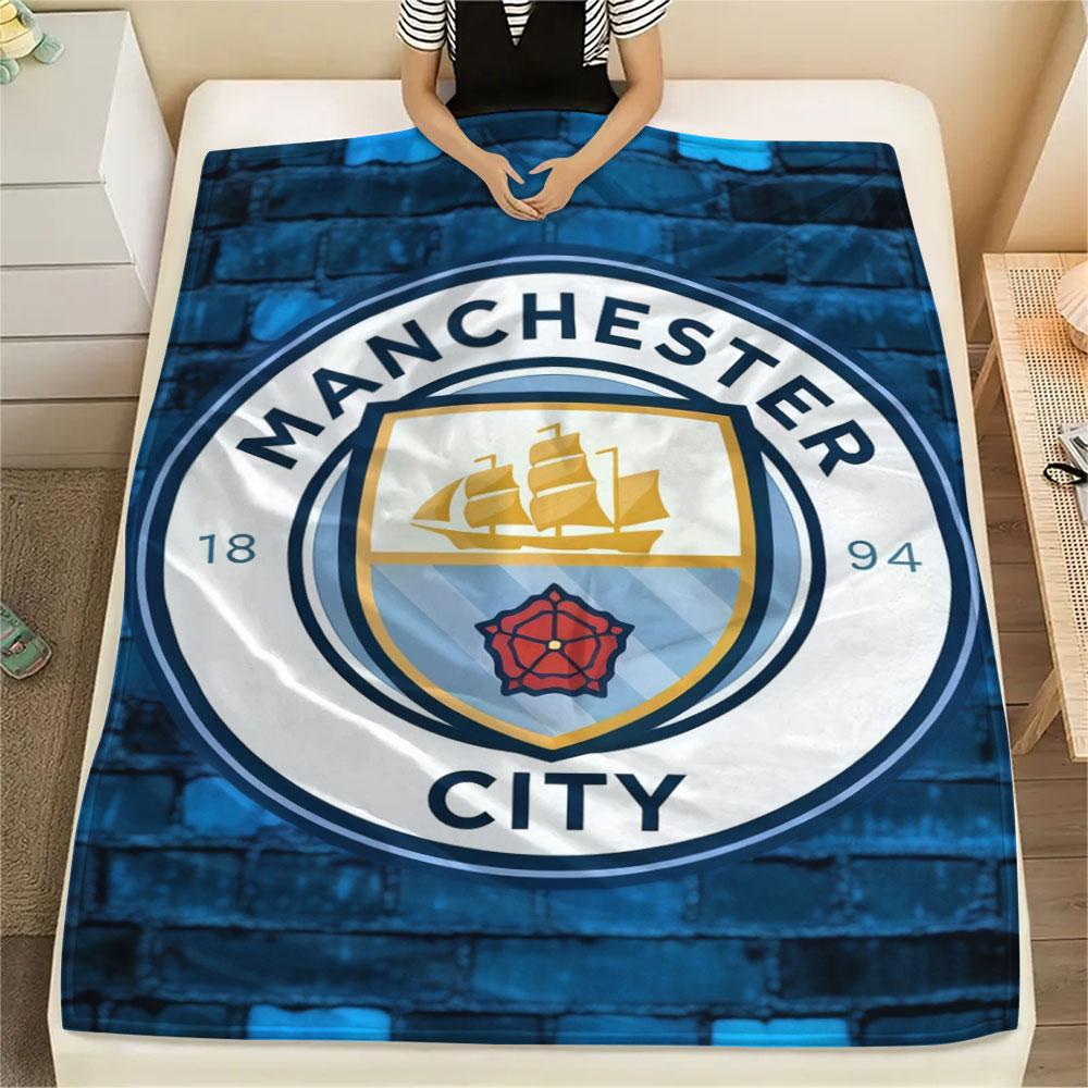 Etihad MCFC Ground Blanket, High quality Comfortable for All Seasons, Home Decor, Warmth and Comfort