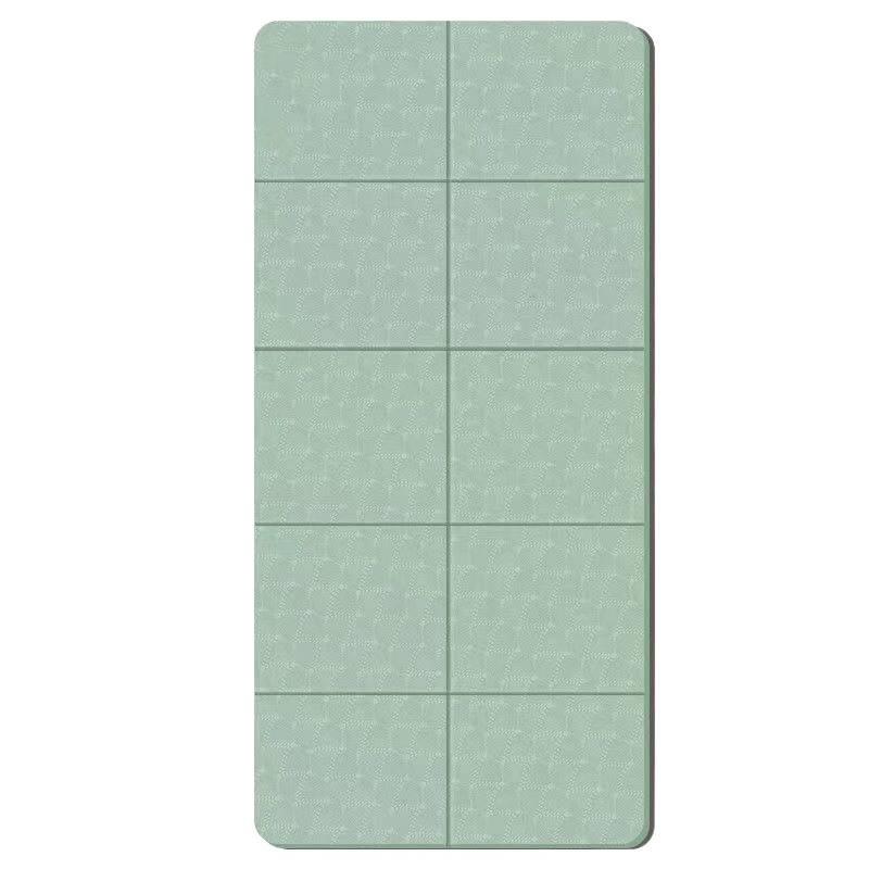Tappetino da Yoga Pieghevole Antiscivolo Portatile Insonorizzato Inodore e Set con Corda per Saltare
