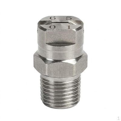 Spray Tip 4BSPT Male Thread, 304 Stainless Steel Industrial Nozzle, Flat Tip, High Pressure