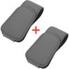 Sunglasses Holder For Car Sun Visor Leather Eyeglass Holder Ticket Card Clip Magnetic Car Glasses Holder Car Visor Accessories