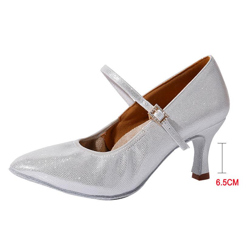 

Туфли на высоком каблуке для взрослых женщин, современные туфли для социальных танцев, профессиональные туфли для вальса, латиноамериканских танцев, бальных танцев, стандартной программы, с мягкой подошвой для помещений 34 серебряный