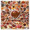 100 Turkey Graffiti Cartoon Animal Festival DIY Waterproof Skateboard & Luggage Stickers