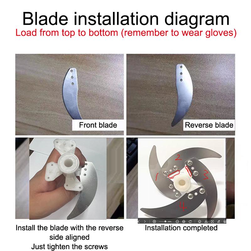 Electric Meat Grinder Blade Eco-friendly Material Food Grade Replacement Part for Home Cooking Food Crusher Processor