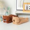 Bear Plush Cute Pencil Case Organizer With Spacious Storage For Kids Teens And
