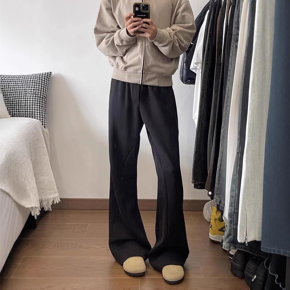 American Cieanfit Micro-sweatpants Men's Trend Heavy Scimitar Casual Pants Versatile Straight Sports Ruffian Handsome Trousers
