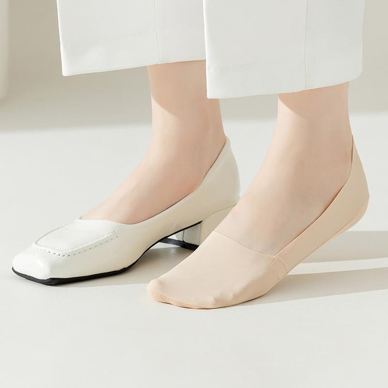 10 culori șosete pentru femei de vară, șosete subțiri de barcă, papuci, din silicon, antiderapant, din bumbac, cu fundul de mătase de gheață, șosete invizibile tăiate jos