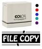 Printtoo File Copy Self Inking Rubber Stamp Pre-Inked Office Stamp- Home Office Business Stationery, 47 x 20 mm
