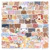 102 Cartoon Korean Bear Graffiti Stickers Decorate Suitcase Motorcycle Notebook Waterproof Stickers