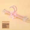 Anna Princess Dress Hangers Set With Pearl Accents For Childs Wardrobe Storage
