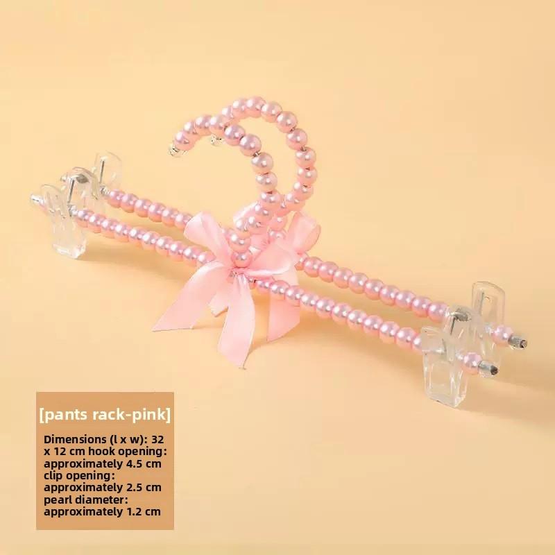 Anna Princess Dress Hangers Set With Pearl Accents For Childs Wardrobe Storage