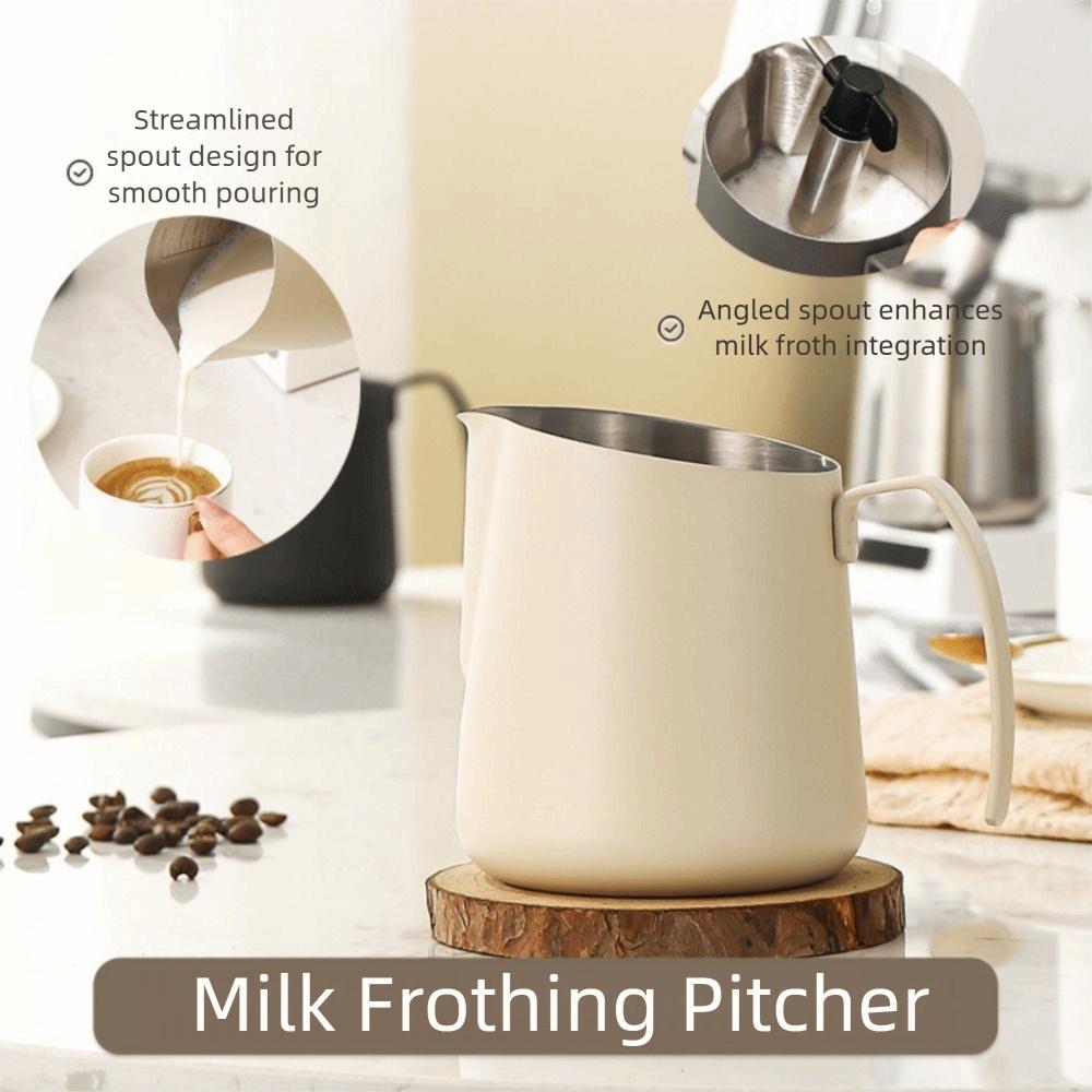 Stainless Steel Milk Frothing Pitcher 500/750ml Espresso Steaming Pitchers Coffee Bar