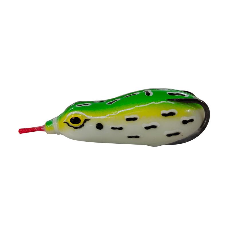 LUTAC 70mm 15g Frog Lure Fishing Snakehead Bait 6 Colors Topwater Bionic for Fishing (as the picture,70mm&15g)