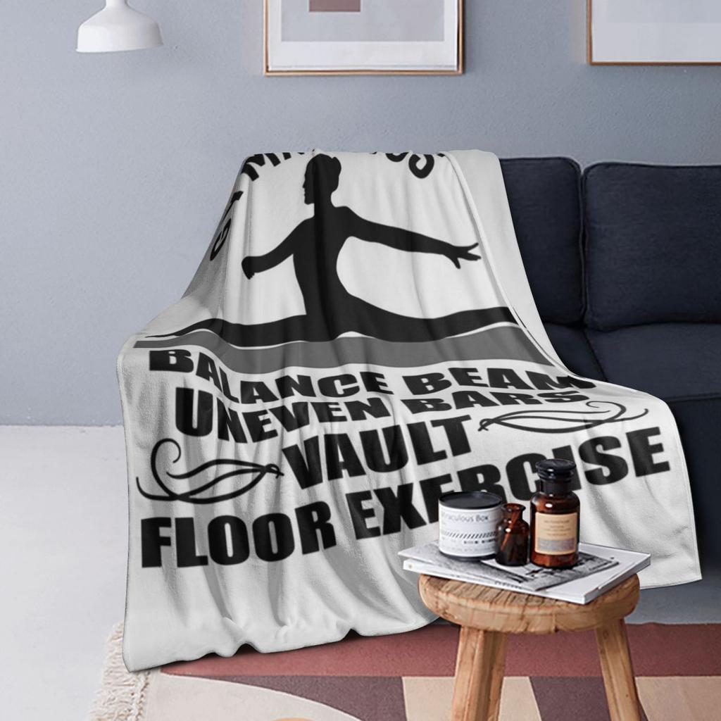 Women's Ladies Girls Gymnastics Events Blankets Soft Warm Flannel Throw Blanket Bedding for Bed Living room Picnic Travel Couch