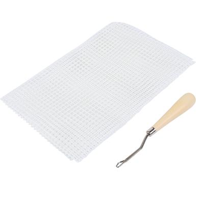Haushalt DIY handgemachte Häkeln Teppich Teppich stricken Mesh Tuch Zubehör Werkzeuge