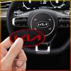 1Pcs Car Steering Wheel Sticker Emblem Decal Badge Decoration Accessories For Kia Rio Sportage R K3 K4 K5 K6 K7 K8 Ceed Sorento Cerato Soul