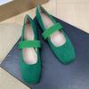 Fashion Flat Shoes for Women Retro Square Toe Shallow Mouth New Summer Ballet Mary Jane Shoes Plus Size Casual Women's Shoes 42 43