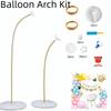 Suport Arc Baloane DIY 150cm/250cm cu Bază&Pompă de Aer Flexibil în Orice Mod Suport Baloane Semi-Arc Reutilizabil