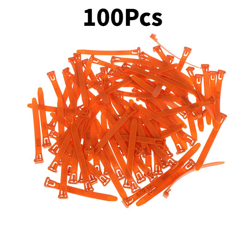 50-100Pcs Numbered Poultry Leg Bands - Colorful Plastic Chicken Leg Rings For Farm Identification