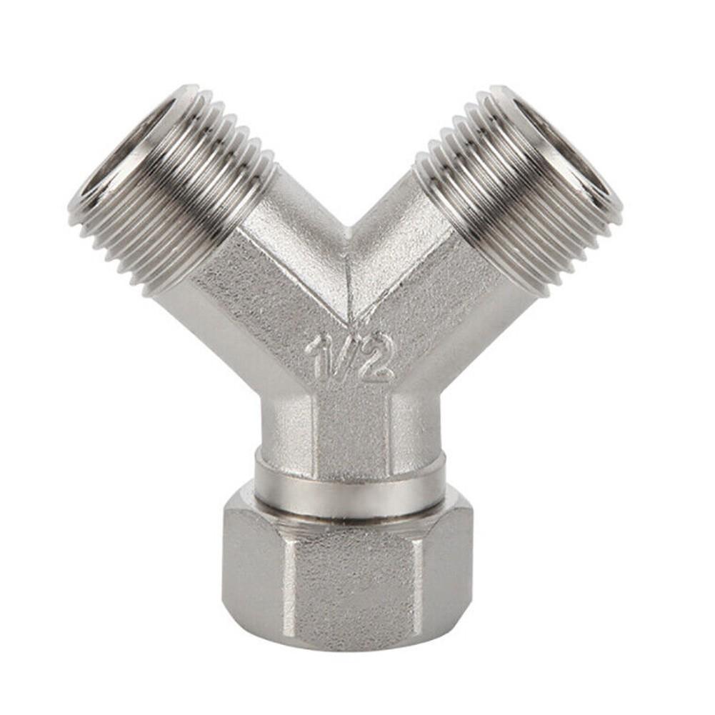 

Copper Dishwasher Washing Machine Tap Y Dual Splitter for Hot Water Supply