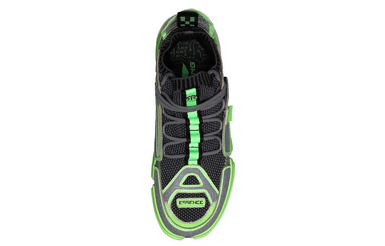 Li Ning Essence ACE Vintage Basketball Shoes Men's Mid Top Neon Green AGBN069-3