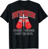 FIGHT THE GOOD FIGHT BOXING ПЕРЧАТКИ Футболка унисекс с христианским дизайном