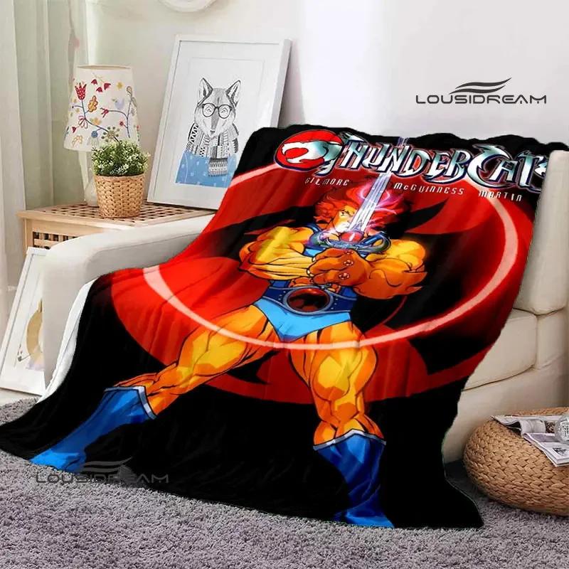 Thundercats Cartoon-Druckdecke, warme Decke für Kinder, T-Flansch-Decke, Heimreisedecke, Bettauskleidung, Geburtstagsgeschenk