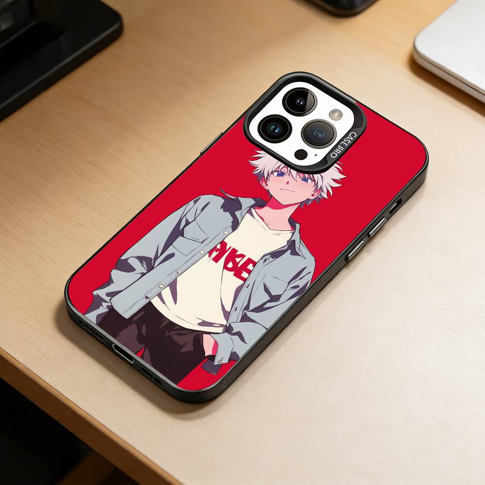 HH-Hunter X Hunter Phone Case For iPhone 17,16,15,14,13,12,11 Plus,Pro Max,XS,Colored Silver Plated Inside Cover