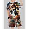 Block Kids Digital 3D Printing Cross Border Children's Clothing Casual Short Sleeved T-shirt Boys' Clothing