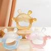 3pcs BPA Free Teether Ring Food Grade Teether Gloves Soothe The Teeth Teething Toys  Newborn Baby
