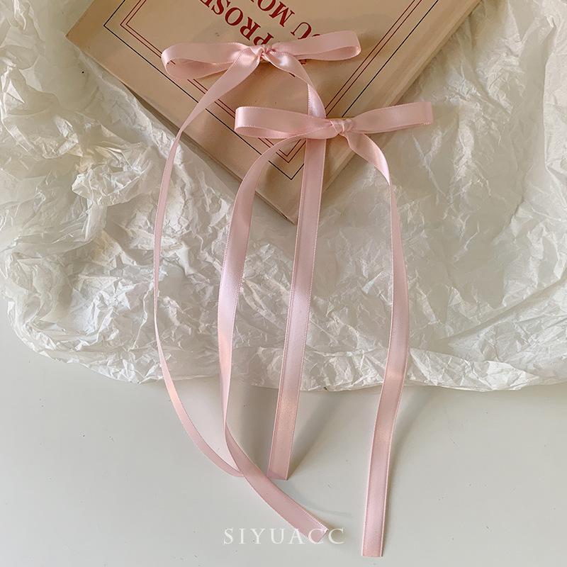 2/12 Stück Mode Einfache Süße Schleife Band Haarspangen Für Damen Mädchen Party Haaraccessoires