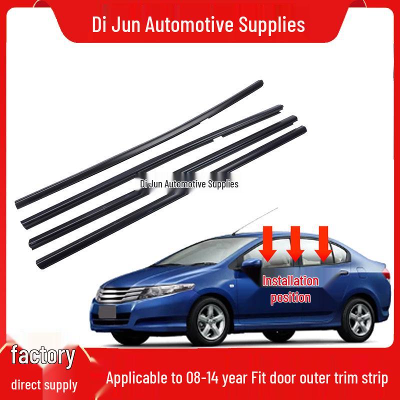 Honda City 08-14 Window Weatherstrip & Door Seal Trim Right Rear Door