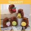 Premium Quality Capybara Plush Keychain With Soft Pp Cotton Filling Ideal For Kids Gifts