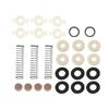 27 Piece Brass Instrument Repair Parts Set for Trumpet and Cornet, Includes Springs, Felt Washers, Sealing Washers and Guide Pieces for Regular