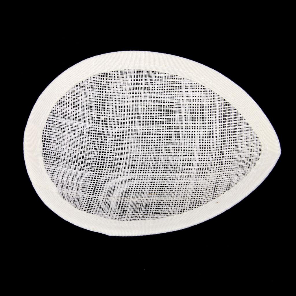 2pcs Hat Fascinator Millinery Base TearDrop Craft DIY 13cm 6 Color