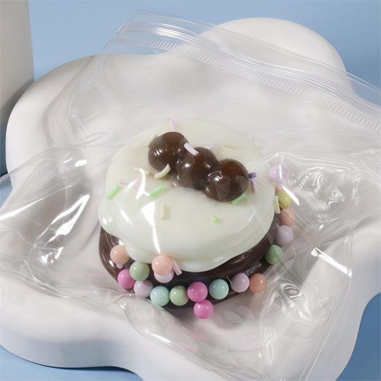 Relief Souffle Squeeze Toy Simulated Chocolate Bread Cheese Cake Sensory Toy Simulated