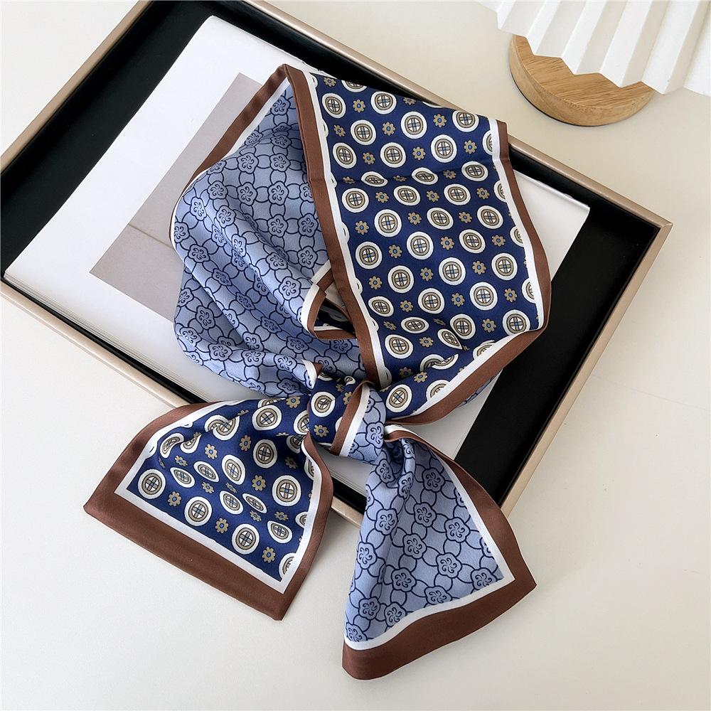 Pingjiao New Style Spring And Autumn Professional Decoration Versatile Small Silk Scarf Women'S Scarf Narrow Long Hair Strap Tie Bag Belt