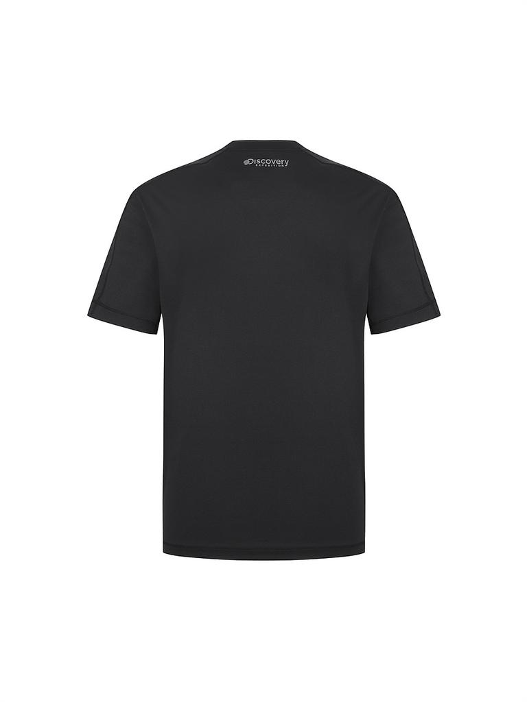 DISCOVERY EXPEDITION Men'S Cutout Functional Short Sleeve T-Shirt (Black)