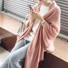 Women Soft Solid Color Thick Warm Winter Scarf For Daily Outdoor Use